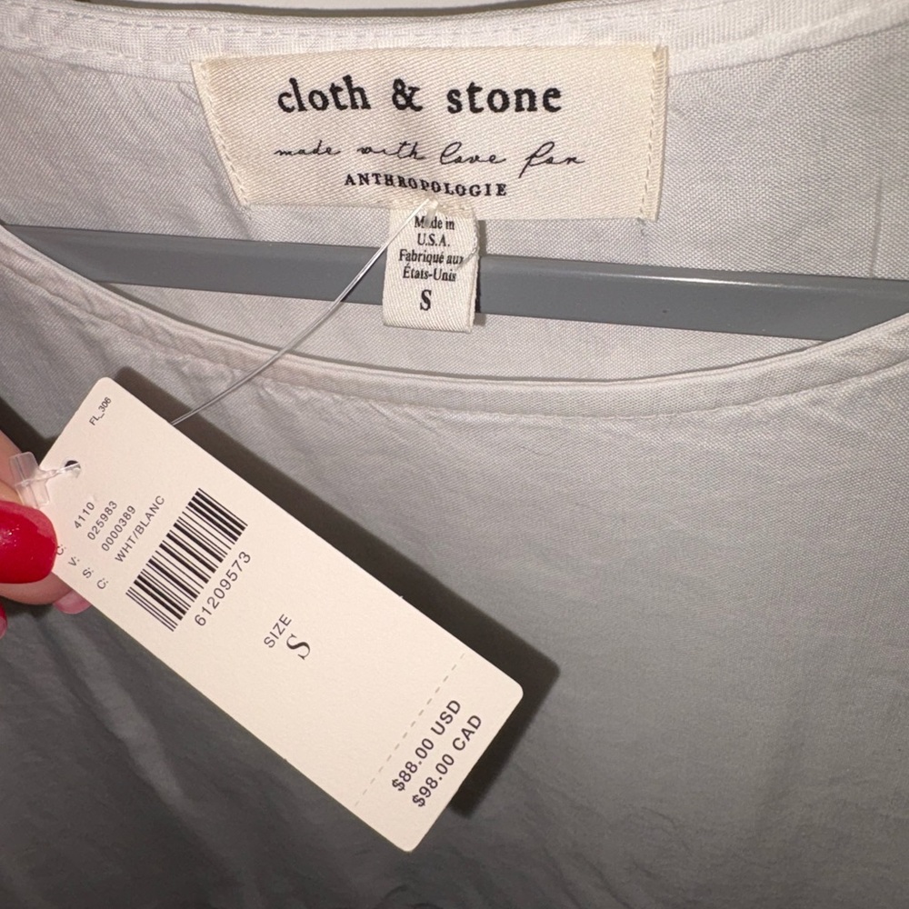 Cloth & Stone White Blouse